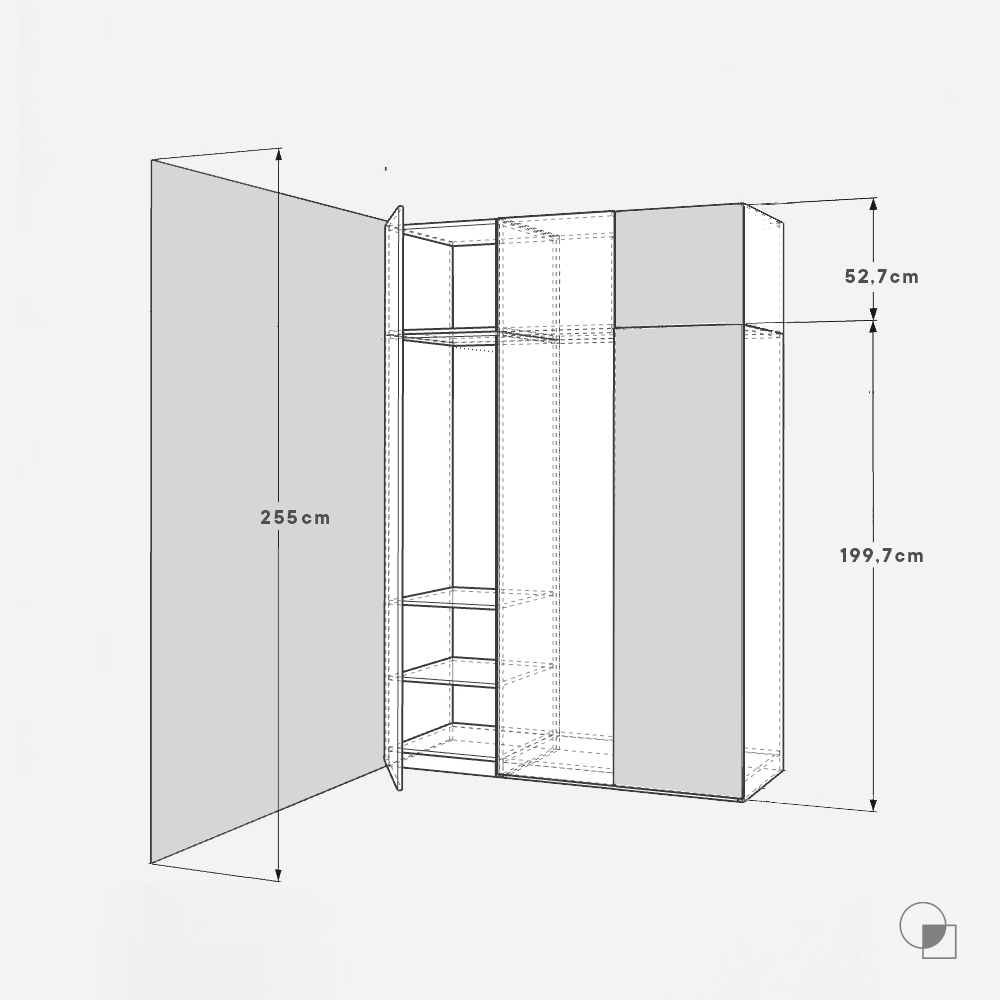 How To Choose The Size Of The Door For PAX Wardrobe With Extensions 