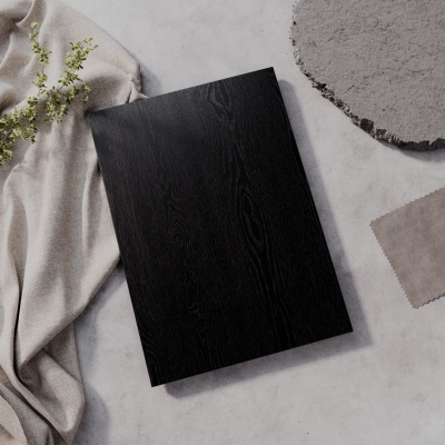 Sample of wood premium laminate Black