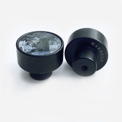 Black handle with Labradorite