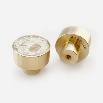 Brass handle White Marianna