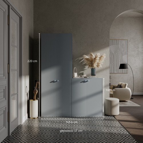 Platsa closet with sideboard