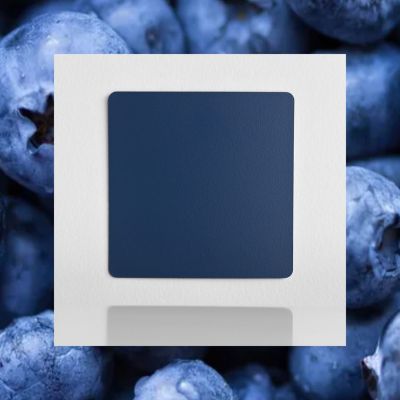 Classic laminated color sample Tyrolean blue